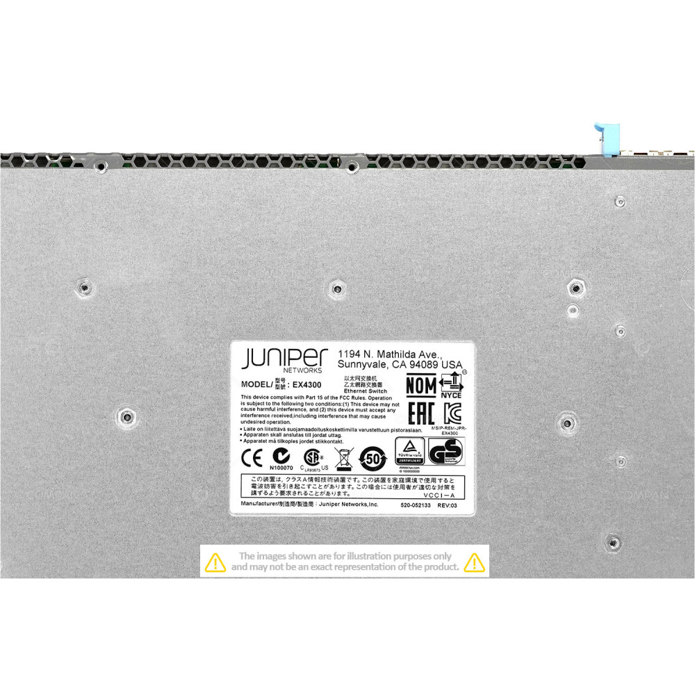 Juniper EX4300-48P 48x RJ-45 1Gb 4x SFP+ / QSFP+ Power over Ethernet Switch